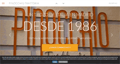 Desktop Screenshot of pinocchio.es